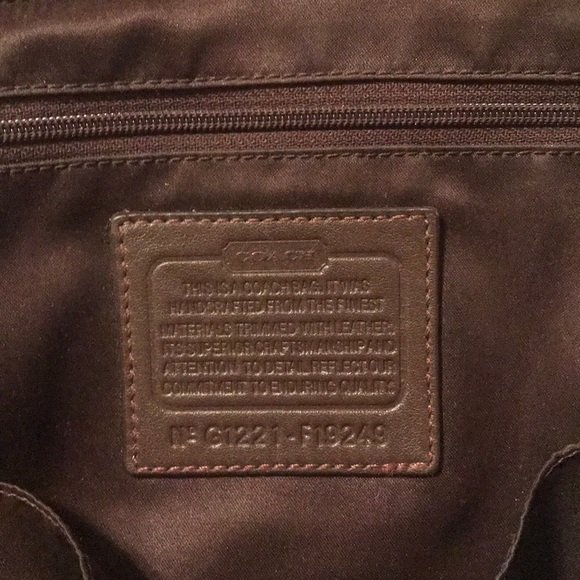 Coach Brown Signature Tote Bag - Picture 2 of 5